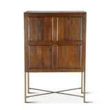 Cosmopolitan 39" Bar Cabinet in Honey Brown by Home Trends & Design at Eve Furniture