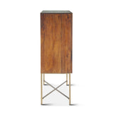 Cosmopolitan 39" Bar Cabinet in Honey Brown by Home Trends & Design at Eve Furniture