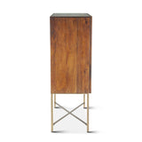 Cosmopolitan 39" Bar Cabinet in Honey Brown by Home Trends & Design at Eve Furniture