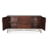 Cosmopolitan 68" Sideboard in Honey Brown by Home Trends & Design at Eve Furniture