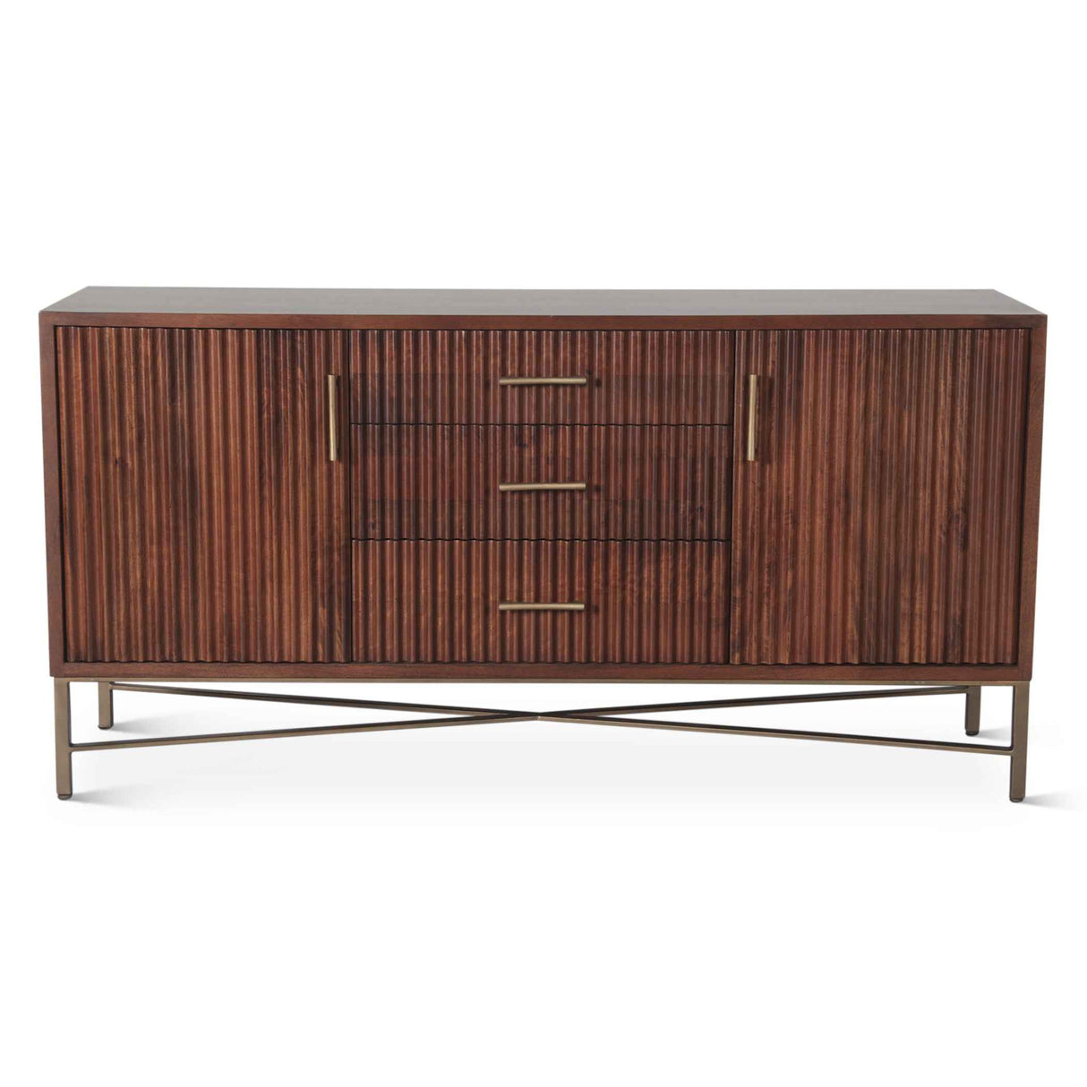 Cosmopolitan 68" Sideboard in Honey Brown by Home Trends & Design at Eve Furniture