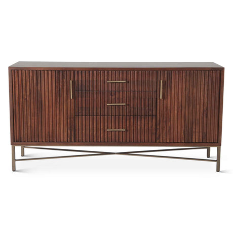 Cosmopolitan 68" Sideboard in Honey Brown by Home Trends & Design at Eve Furniture