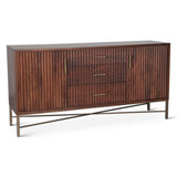 Cosmopolitan 68" Sideboard in Honey Brown by Home Trends & Design at Eve Furniture