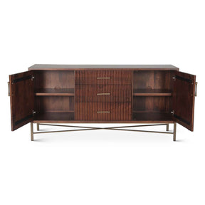 Cosmopolitan 68" Sideboard in Honey Brown by Home Trends & Design at Eve Furniture