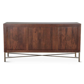 Cosmopolitan 68" Sideboard in Honey Brown by Home Trends & Design at Eve Furniture