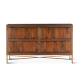 Cosmopolitan 69" Six Drawer Dresser in Honey Brown by Home Trends & Design at Eve Furniture