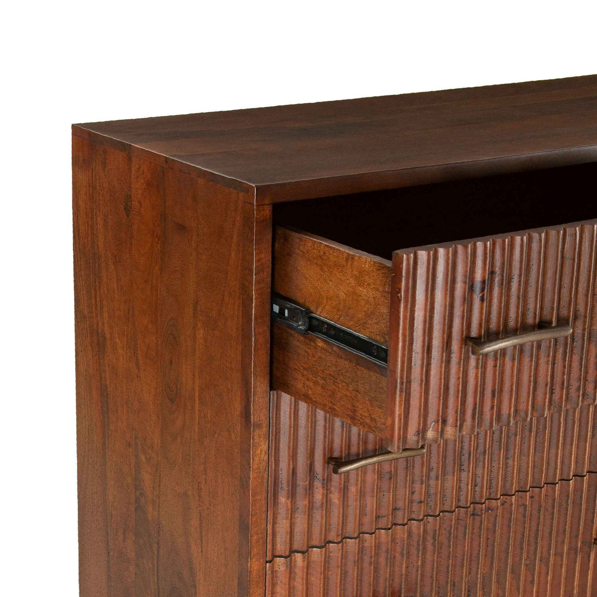 Cosmopolitan 69" Six Drawer Dresser in Honey Brown by Home Trends & Design at Eve Furniture
