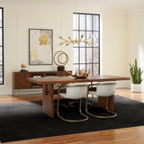 Cosmopolitan 82" Dining Table in Honey Brown by Home Trends & Design at Eve Furniture