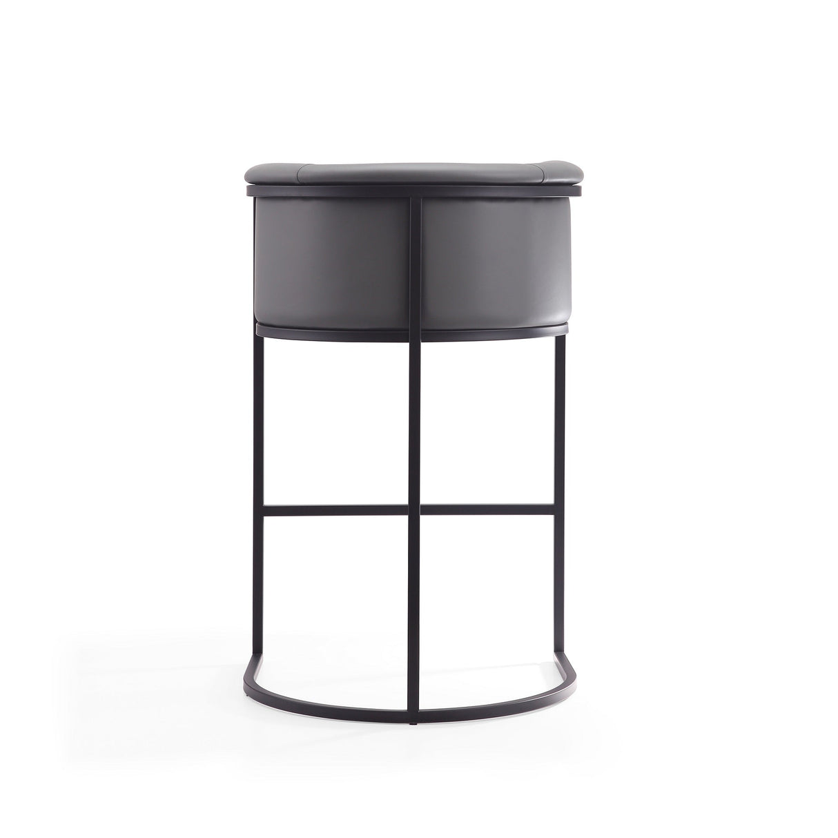 Cosmopolitan Barstool in Grey and Black (set of 2) by Manhattan Comfort at Eve Furniture