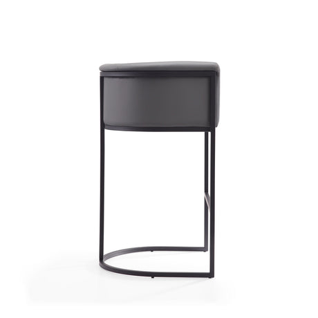 Cosmopolitan Barstool in Grey and Black (set of 3) by Manhattan Comfort at Eve Furniture