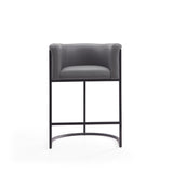 Cosmopolitan Counter Stool in Grey and Black by Manhattan Comfort at Eve Furniture