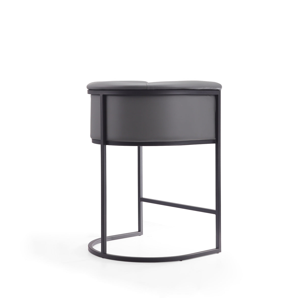 Cosmopolitan Counter Stool in Grey and Black by Manhattan Comfort at Eve Furniture