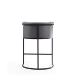 Cosmopolitan Counter Stool in Grey and Black by Manhattan Comfort at Eve Furniture