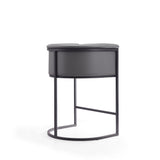 Cosmopolitan Counter Stool in Grey and Black (set of 2) by Manhattan Comfort at Eve Furniture