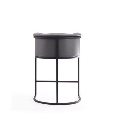 Cosmopolitan Counter Stool in Grey and Black (set of 2) by Manhattan Comfort at Eve Furniture