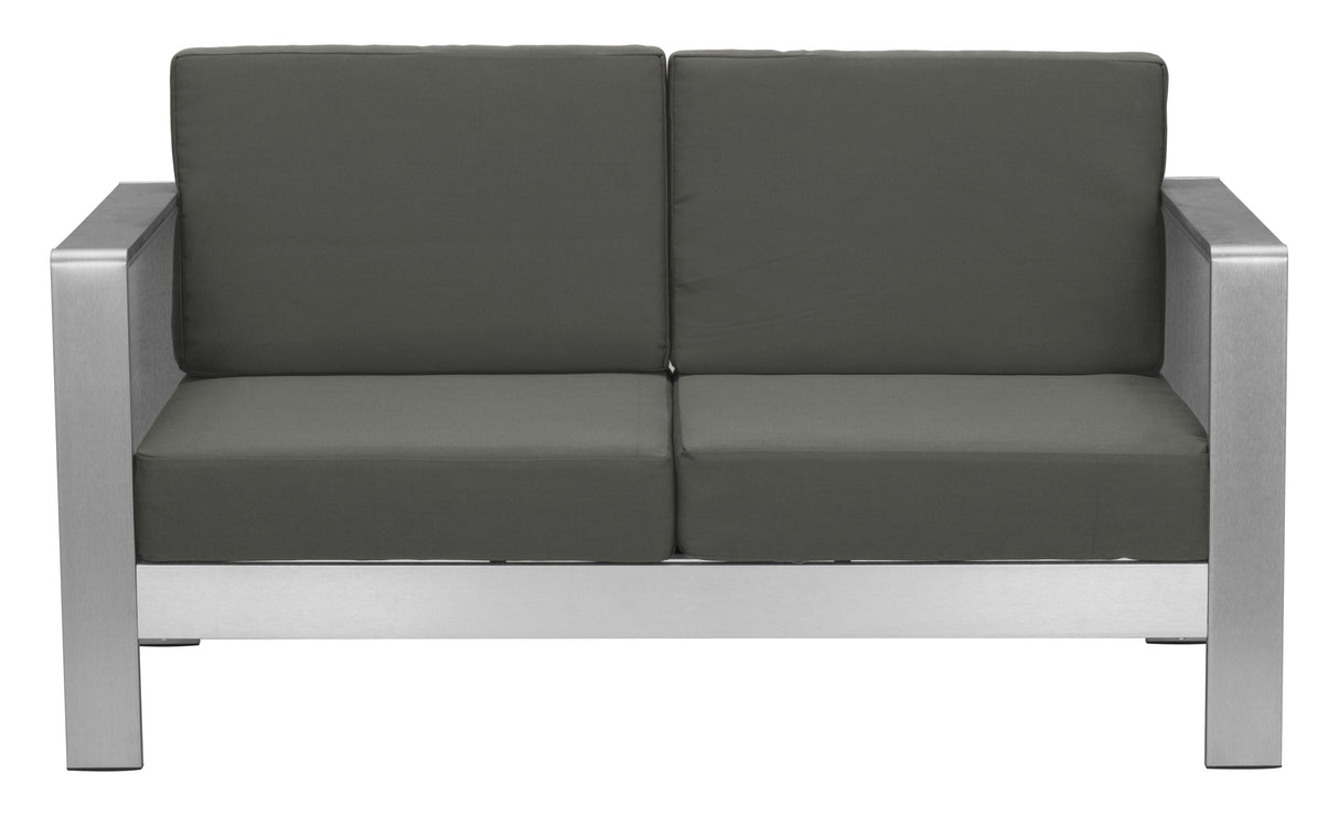 Cosmopolitan Dark Gray Outdoor Sofa by Zuomod at Eve Furniture