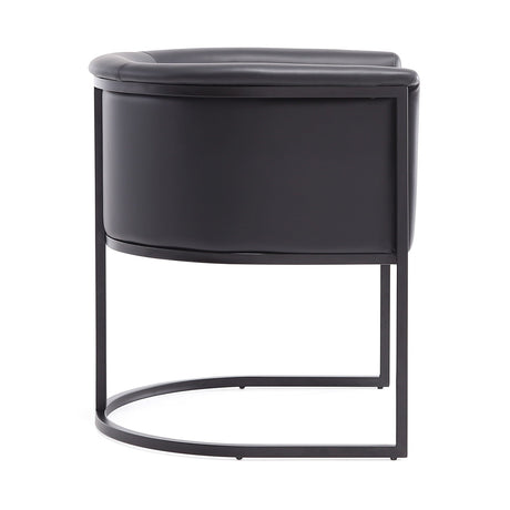 Cosmopolitan Dining Chair in Black by Manhattan Comfort at Eve Furniture