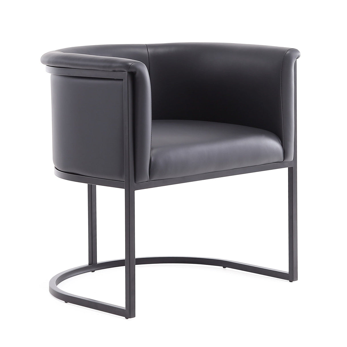 Cosmopolitan Dining Chair in Black (set of 2) by Manhattan Comfort at Eve Furniture