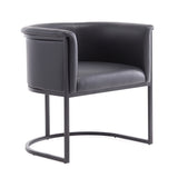 Cosmopolitan Dining Chair in Black (set of 2) by Manhattan Comfort at Eve Furniture