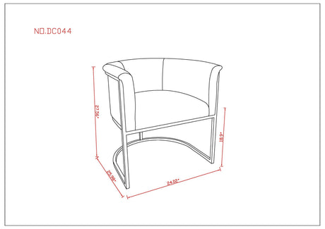 Cosmopolitan Dining Chair in Black (set of 2) by Manhattan Comfort at Eve Furniture
