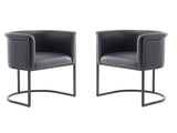 Cosmopolitan Dining Chair in Black (set of 2) by Manhattan Comfort at Eve Furniture