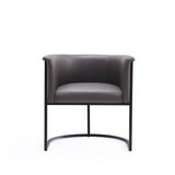 Cosmopolitan Dining Chair in Pebble and Black by Manhattan Comfort at Eve Furniture