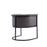 Cosmopolitan Dining Chair in Pebble and Black by Manhattan Comfort at Eve Furniture