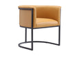 Cosmopolitan Dining Chair in Saddle and Black by Manhattan Comfort at Eve Furniture