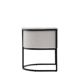 Cosmopolitan Dining Chair in White and Black by Manhattan Comfort at Eve Furniture