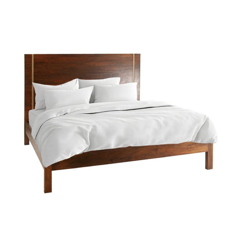 Cosmopolitan King Bed in Honey Brown by Home Trends & Design at Eve Furniture