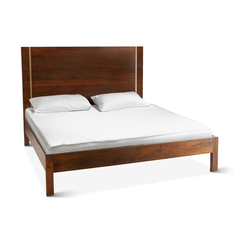 Cosmopolitan King Bed in Honey Brown by Home Trends & Design at Eve Furniture