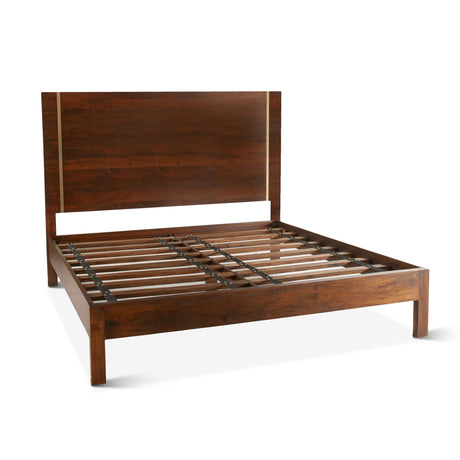 Cosmopolitan King Bed in Honey Brown by Home Trends & Design at Eve Furniture