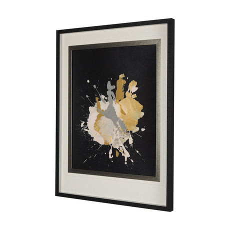 Cosmos II by Mercana Studio a Hand Embellished Textured Framed Art Print Matted under Glass by Mercana at Eve Furniture