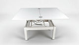 Cosmos Rectangular Transformer Table White by ESF Furniture at Eve Furniture