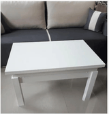 Cosmos Rectangular Transformer Table White by ESF Furniture at Eve Furniture
