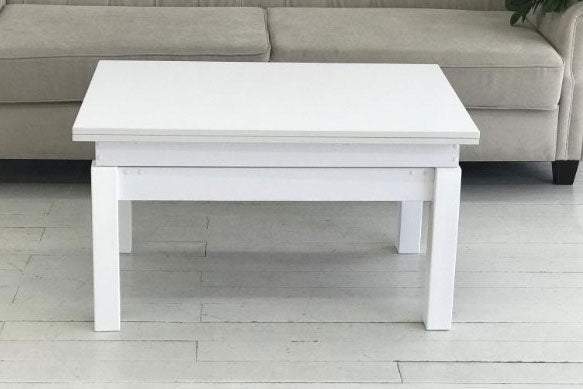 Cosmos Rectangular Transformer Table White by ESF Furniture at Eve Furniture