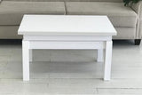 Cosmos Rectangular Transformer Table White by ESF Furniture at Eve Furniture