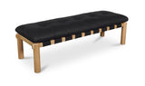 Costello Bench Black by Moe's Home at Eve Furniture