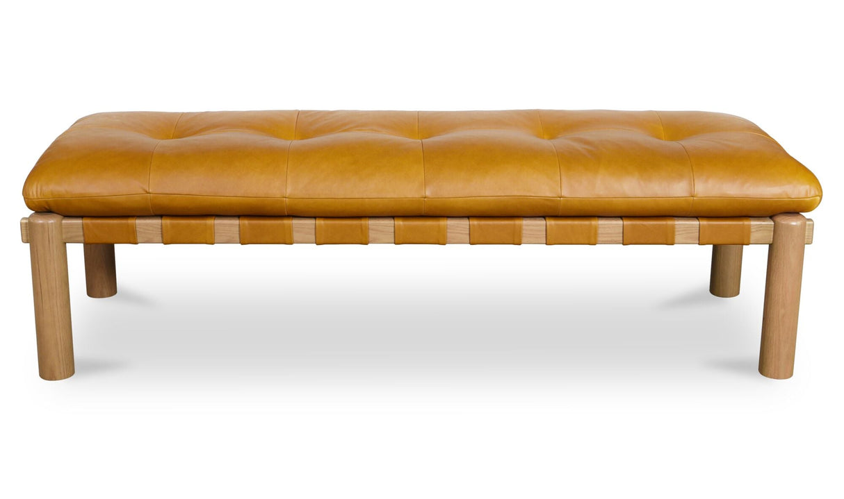 Costello Bench Tan by Moe's Home at Eve Furniture