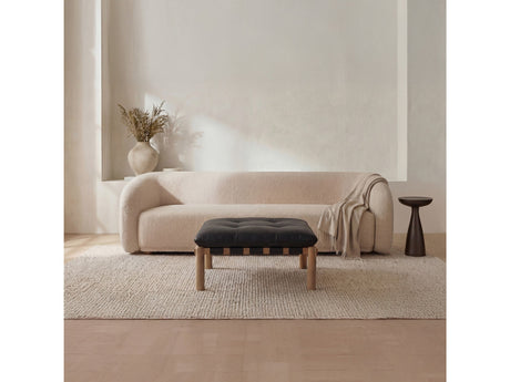 Costello Black Ottoman by MOES at Eve Furniture
