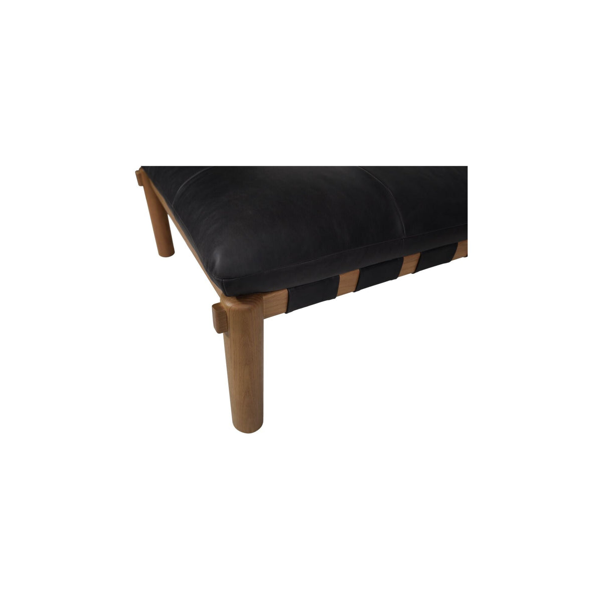 Costello Black Ottoman by Moe's Home at Eve Furniture