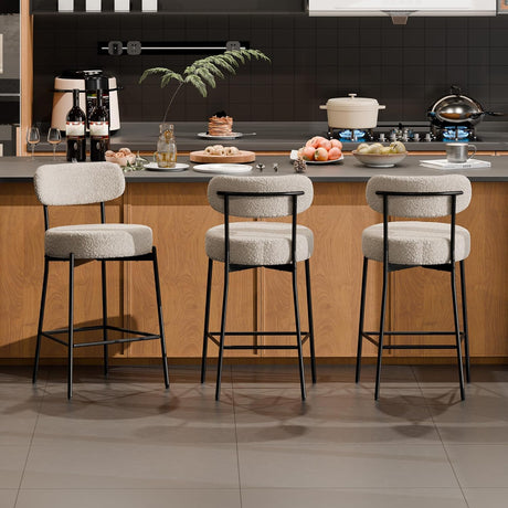 Costway Bar Stools Set of 3 by Eve Furniture at Eve Furniture
