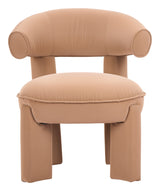 Cotsen Tan Accent Chair by Zuomod at Eve Furniture