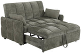 Cotswold Upholstered Convertible Sleeper Sofa Bed Dark Grey by Coaster at Eve Furniture