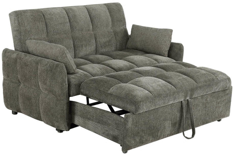 Cotswold Upholstered Convertible Sleeper Sofa Bed Dark Grey by Coaster at Eve Furniture