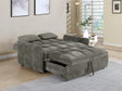 Cotswold Upholstered Convertible Sleeper Sofa Bed Dark Grey by Coaster at Eve Furniture
