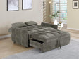 Cotswold Upholstered Convertible Sleeper Sofa Bed Dark Grey by Coaster at Eve Furniture