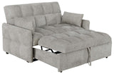 Cotswold Upholstered Convertible Sleeper Sofa Bed Light Grey by Coaster at Eve Furniture
