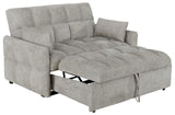 Cotswold Upholstered Convertible Sleeper Sofa Bed Light Grey by Coaster at Eve Furniture