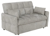 Cotswold Upholstered Convertible Sleeper Sofa Bed Light Grey by Coaster at Eve Furniture